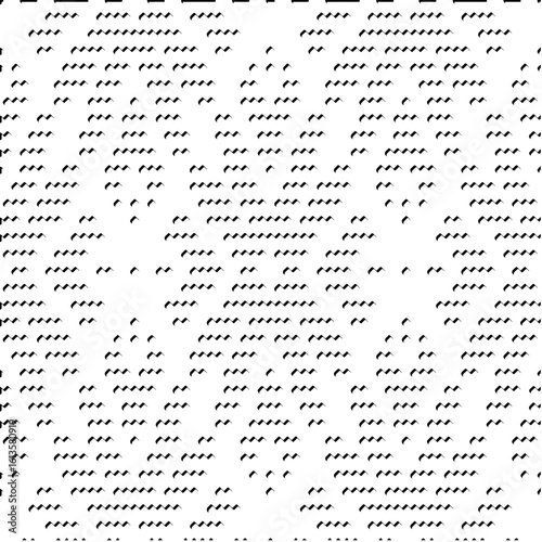 3d relief tiles.Vector pattern with symmetrical elements. Modern stylish abstract texture. Repeating tiles from striped elements. Black and white pattern.