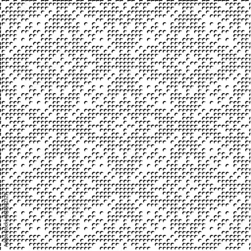 3d relief tiles.Vector pattern with symmetrical elements. Modern stylish abstract texture. Repeating tiles from striped elements. Black and white pattern.