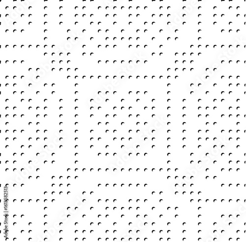 3d relief tiles.Vector pattern with symmetrical elements. Modern stylish abstract texture. Repeating tiles from striped elements. Black and white pattern.