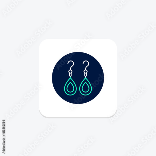 Dangle Earrings, vector, pixel perfect, illustrator file