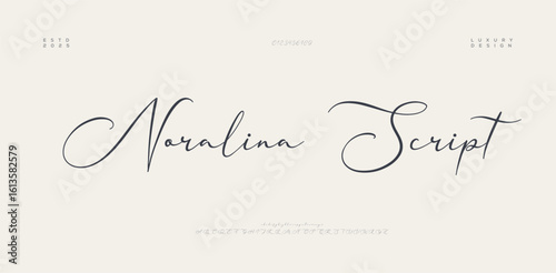 signature Font Calligraphy Logotype Script Brush Font Type Font lettering handwritten. vector illustration 
