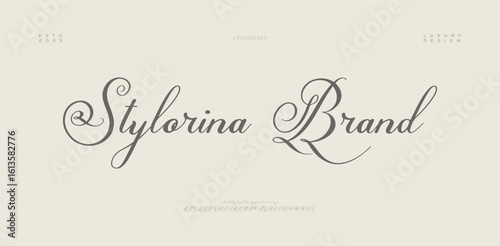 Hand drawn vector alphabet. Modern monoline signature script font. Elegant Signature Font. Best Alphabet Beautiful Calligraphy Signature Font. vector illustration 
