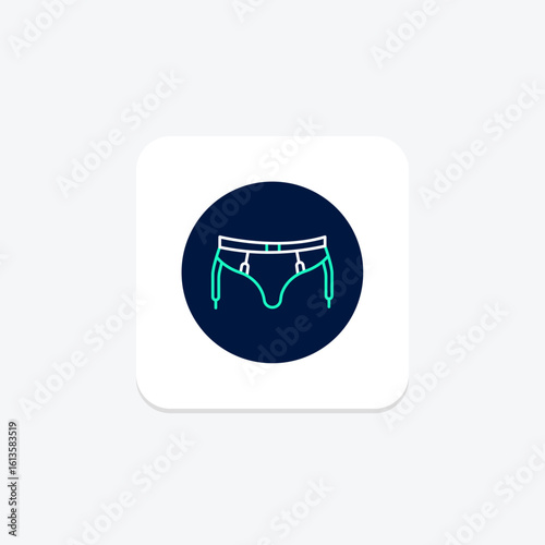 Suspender Belt, vector, pixel perfect, illustrator file