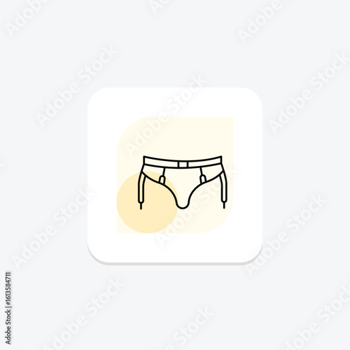 Suspender Belt, vector, pixel perfect, illustrator file