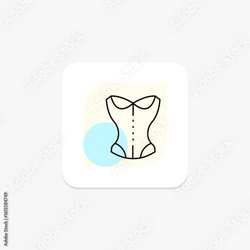 Corset, vector, pixel perfect, illustrator file