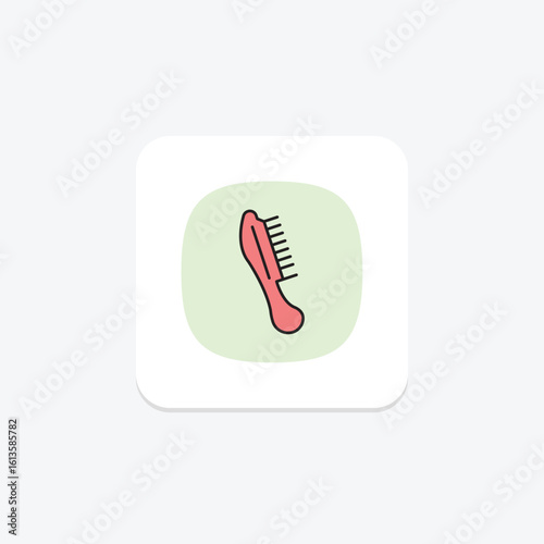 Hair Comb, vector, pixel perfect, illustrator file
