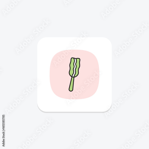 Hair Stick, vector, pixel perfect, illustrator file