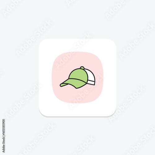 Baseball Cap, vector, pixel perfect, illustrator file