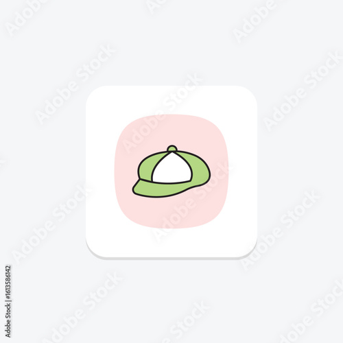 Newsboy Cap, vector, pixel perfect, illustrator file