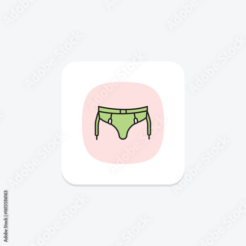 Suspender Belt, vector, pixel perfect, illustrator file