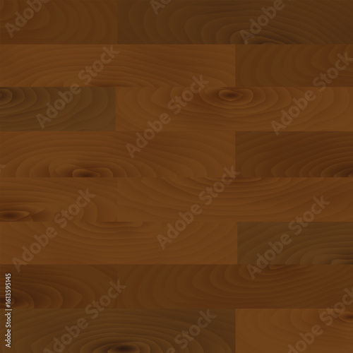 Seamless realistic wooden floor texture dark brown laminate parquet background pattern