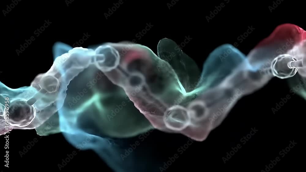 Ethereal Motion Art Swirling Teal And Crimson Smoke With Floating Particles On Black Backdrop Ethereal Motion Art Swirling Teal And Crimson Smoke With Floating Particles On Black Backdrop