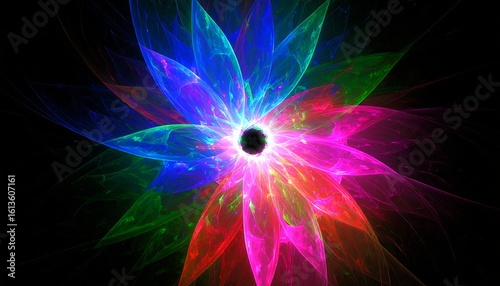Abstract fractal explosion