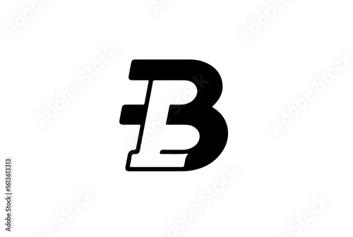 Letra "B" sobre fundo transparente.