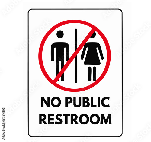 no public rest room