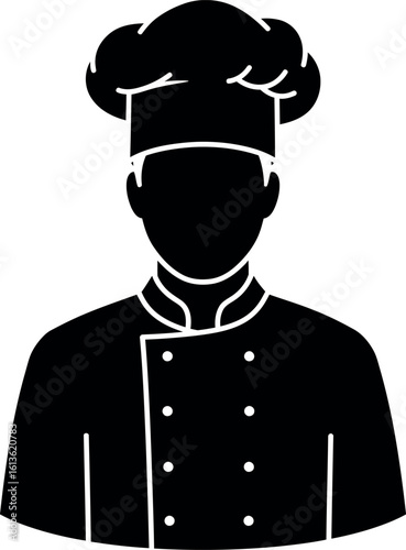 Chef silhouette icon
