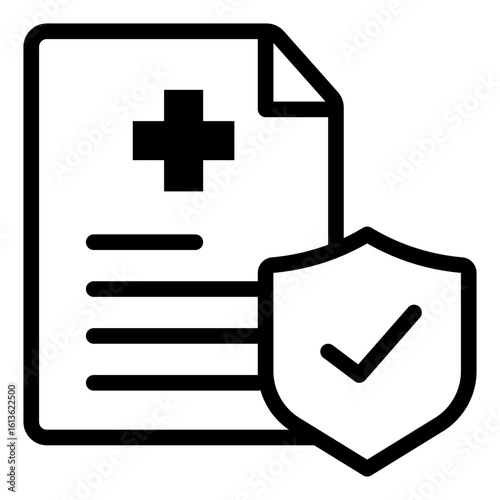 Secure Medical Document Icon