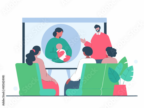 Assembly of pregnant women.