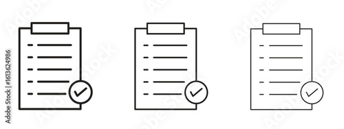 Summary icon symbol line. Editable stroke width