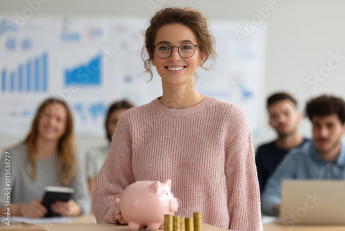 diverse group of young adults engaged in financial literacy workshop discussing investments and budgeting