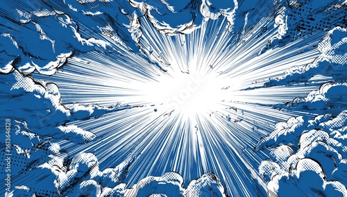 Exploding graphic clouds