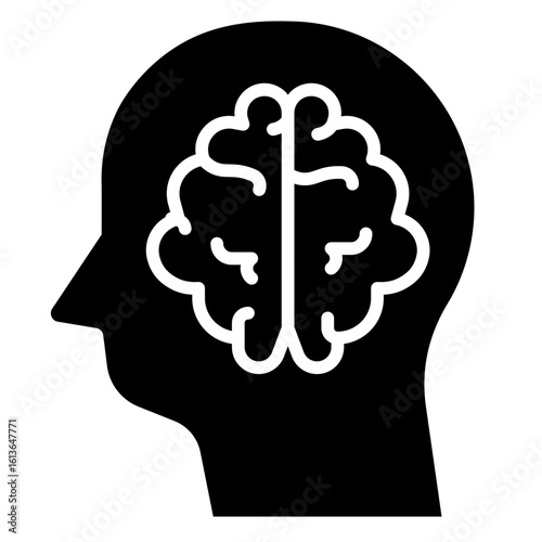 Human Head Brain Icon