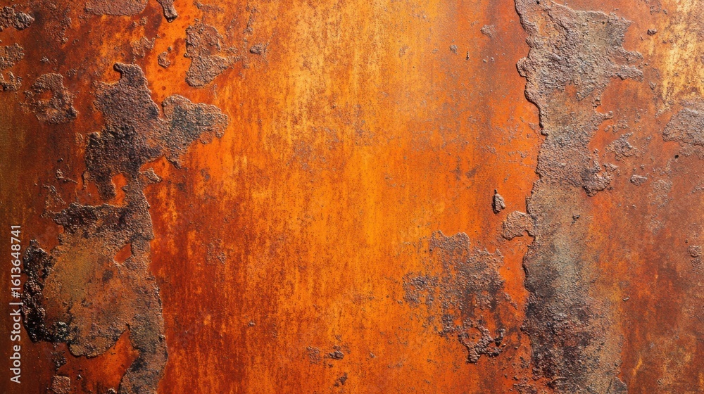 Rusty metal surface texture in outdoor industrial setting