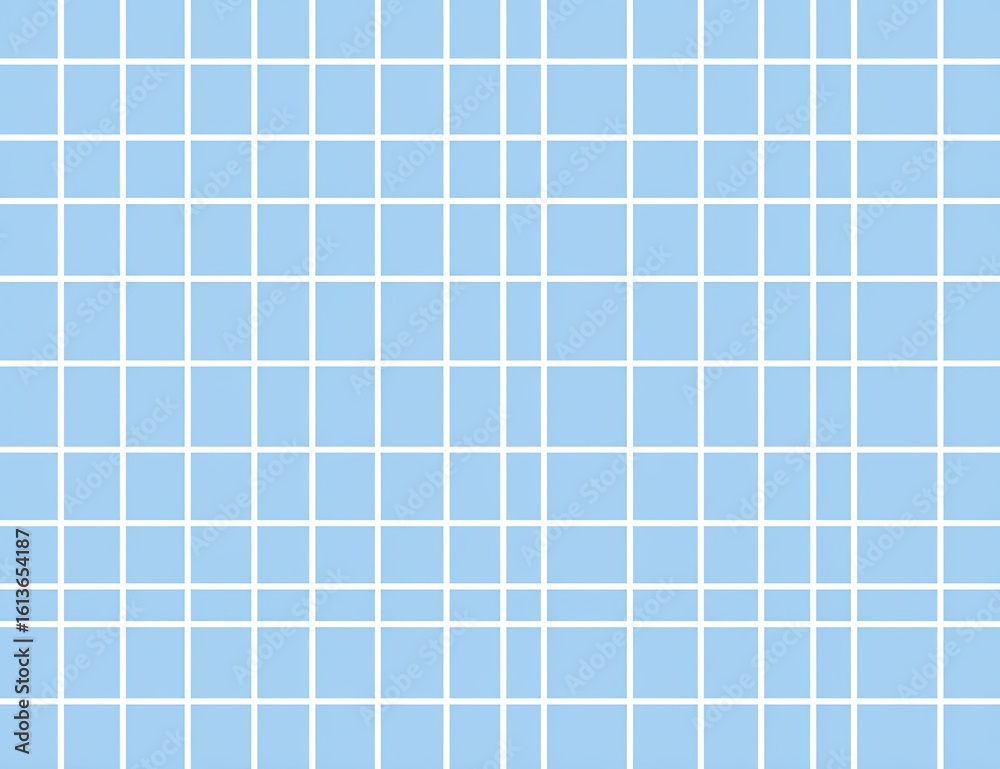 Fototapeta premium Light blue grid pattern of squares