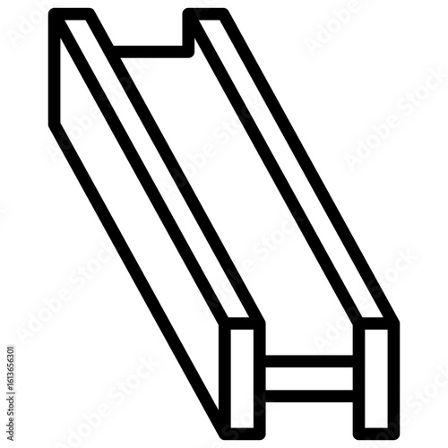 Steel Beam line icon