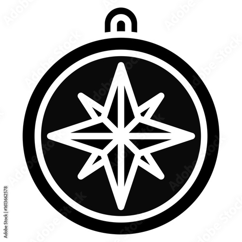Design Compass glyph icon