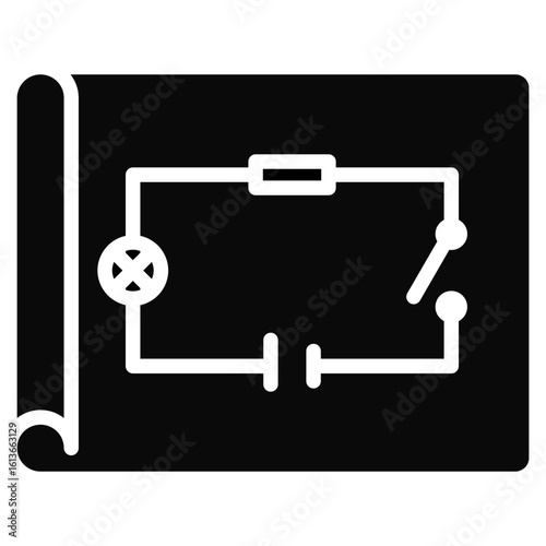 Electrical Plan glyph icon