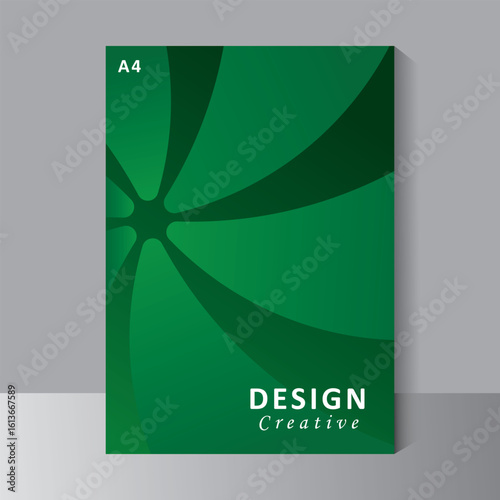 Brochure template vector design, Annual Report, Magazine, Poster, Corporate Presentation, Portfolio, Flyer, infographic, print ready green colour, vector	