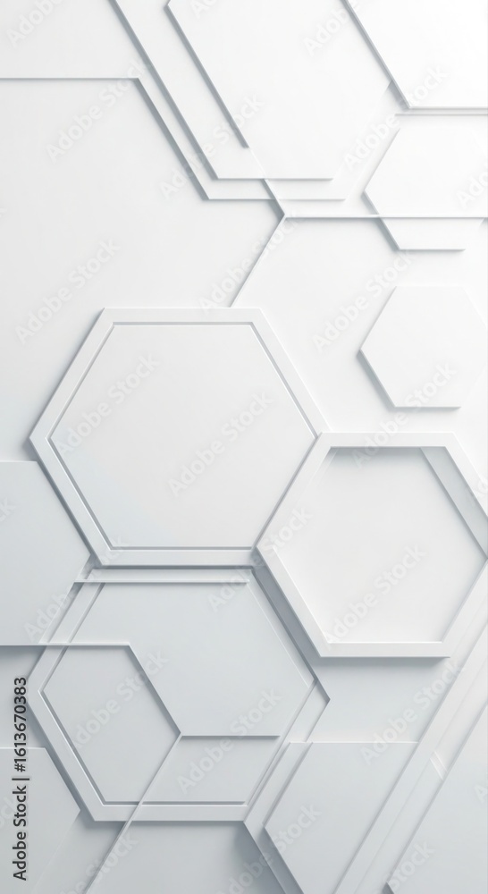 Abstract white hexagonal pattern Abstract white hexagonal pattern