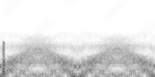 Grunge halftone gradient background. Faded grit noise texture. White and black sand wallpaper.eps10
