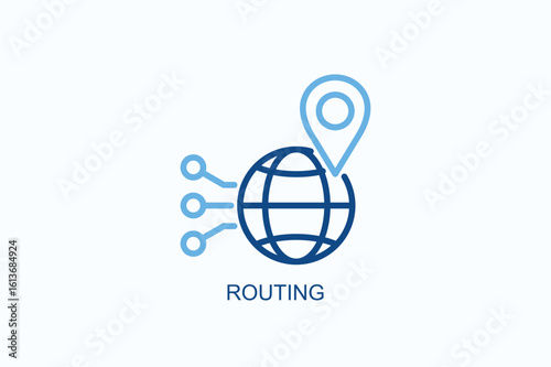 Routing Icon Or Logo Isolated Vector Illustration