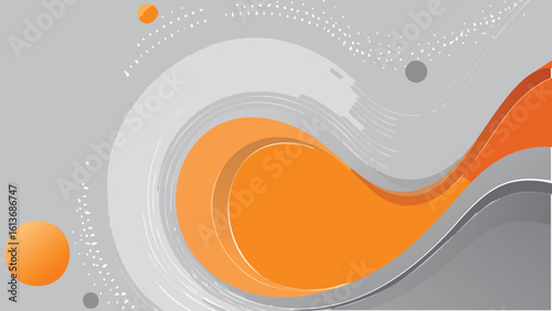 Vibrant abstract vector background using dark grey and orange tones, with a contemporary and dynamic style suitable for websites, posters, and branding initiatives.
