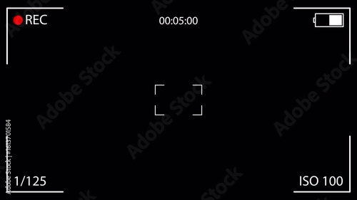 Recording screen interface overlay with alpha channel. 4K video