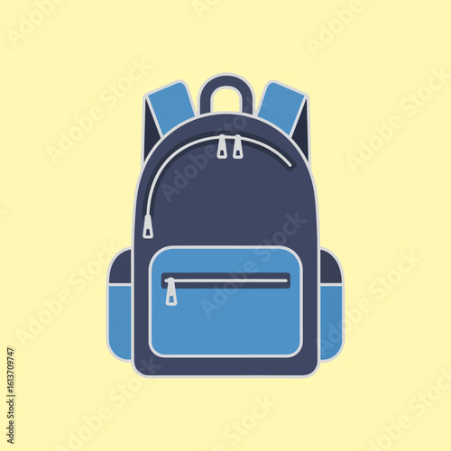 Illustration of a young schoolboy in uniform with a backpack, representing education and student life.