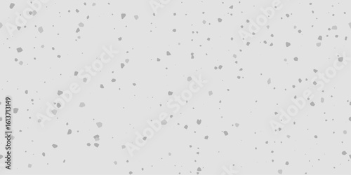 Seamless light gray eggshell pattern. Minimal terrazzo textured background with grey specks for textiles, wallpaper, cover, wrapping paper, backdrop, fabric. 