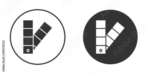 Swatches icon in solid black flat shape glyph icons.