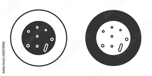 Human cells icon in solid black flat shape glyph icons.