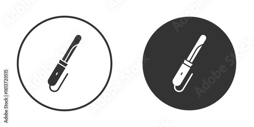 Hair curler icon in solid black flat shape glyph icons.