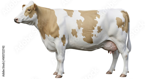 Isolated Spotted Cow