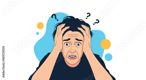 Feeling overwhelmed by stress and anxiety a visual representation of mental health struggles