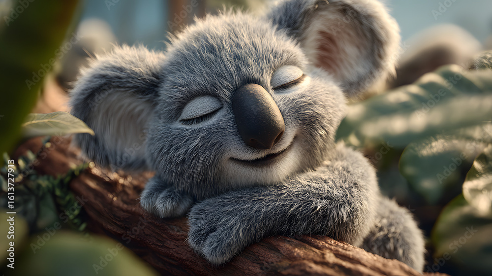 Obraz premium animal, tree, wildlife, mammal, nature, koala, wild, bear, baby, zoo, fur, australia, forest, cute, squirrel, rodent, brown, marsupial, climbing, lemur