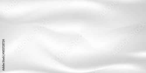 Abstract vector background luxury white silk satin texture velvet material with copy space. White gray satin texture with beautiful soft blur pattern natural.Fabric textile drape. Premium Vector EPS10