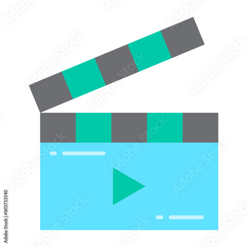 Film Clapperboard flat