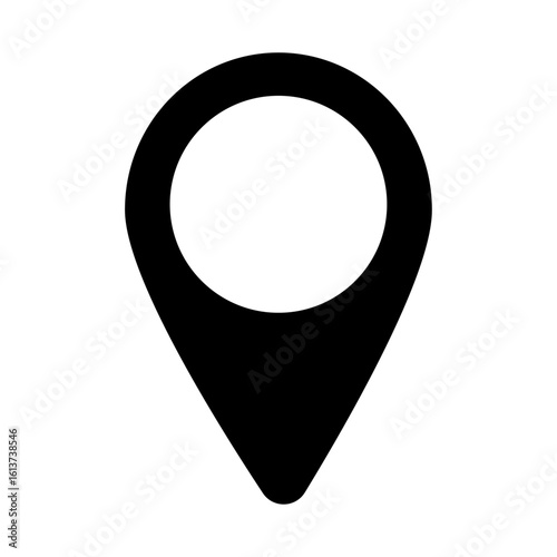 現在地アイコン　地図や位置情報を示すシンプルなロケーションマーク