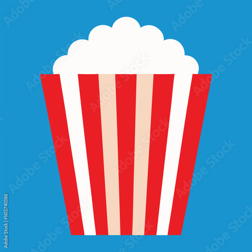 popcorn in a  box vector art