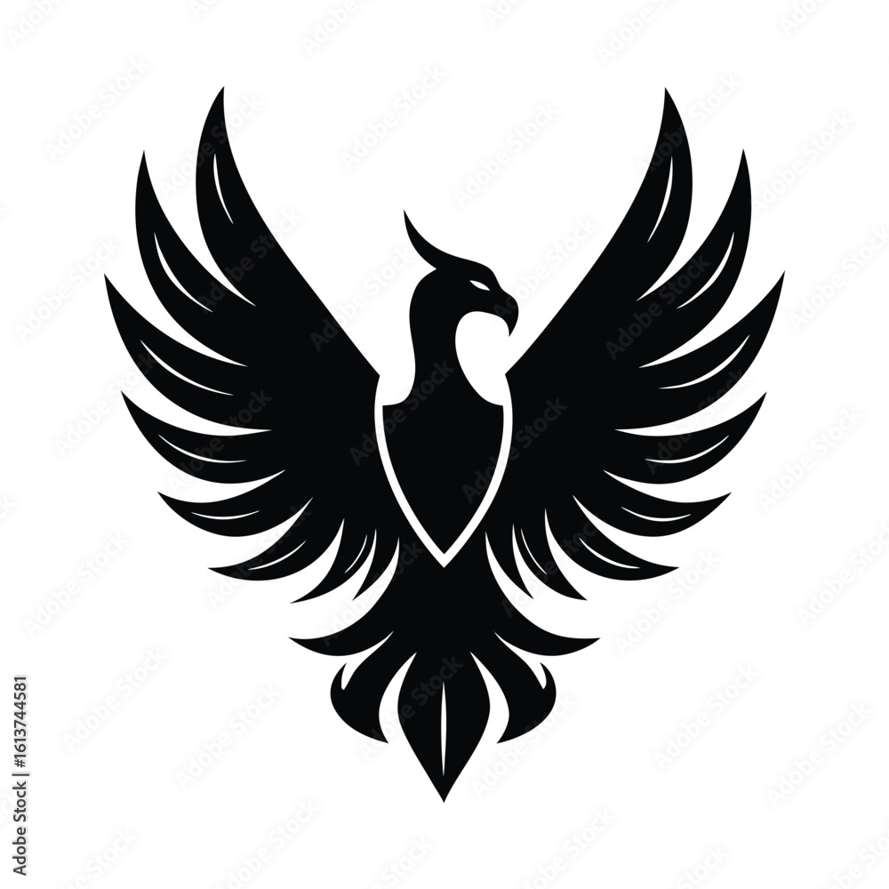 Obraz premium Luxury Phoenix Logo Template vector art